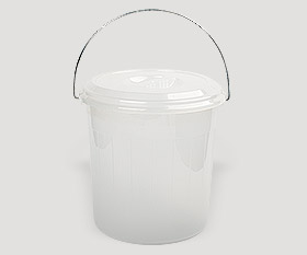 Pail with cover 15L