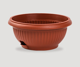 Decorative flowerpot with pad ø250mm