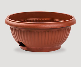 Decorative flowerpot with pad ø300mm