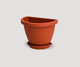 Wall flowerpot with pad r-150mm