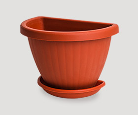 Wall flowerpot with pad r-250mm